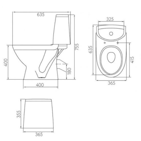 Унітаз компакт Kolo Runa L89207