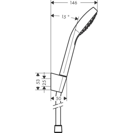 Душевой гарнитур Hansgrohe Croma Select S 26421400