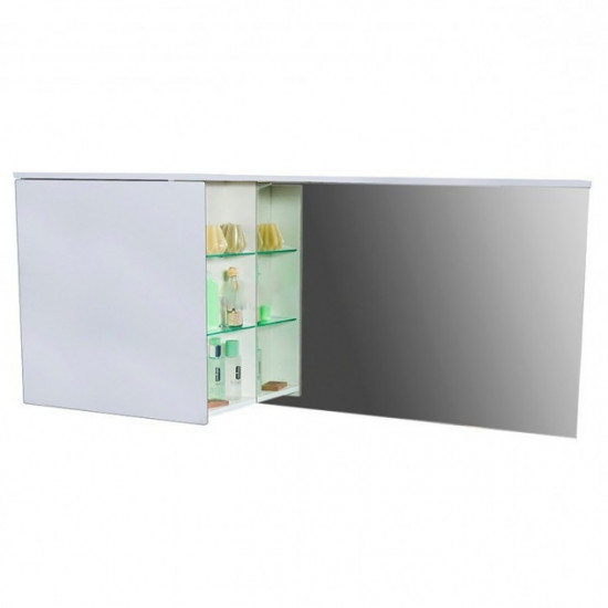 Зеркальный шкаф Fancy Marble (Буль-Буль) Vivara 1500 R белый