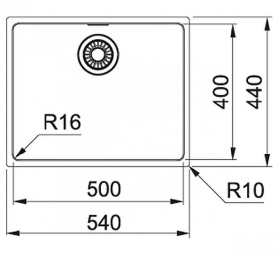 Кухонная мойка Franke MRX 110-50 полированная (122.0598.741)
