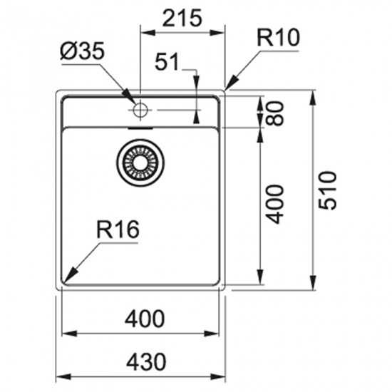 Franke MRX 210-40 TL полірована (127.0544.021)