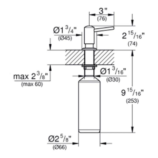 Дозатор рідкого мила Grohe Contemporary 40536000
