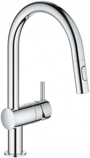 Кухонный смеситель с выдвижным изливом Grohe Minta 30348001