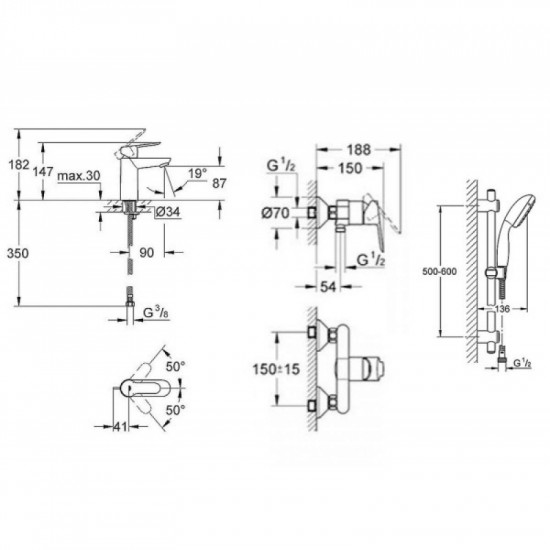 Grohe BauEdge 123208S