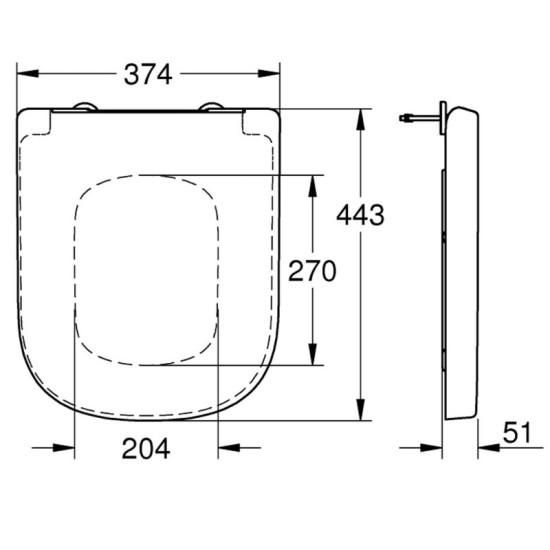 Крышка+сидение Grohe Euro Ceramic 39330001