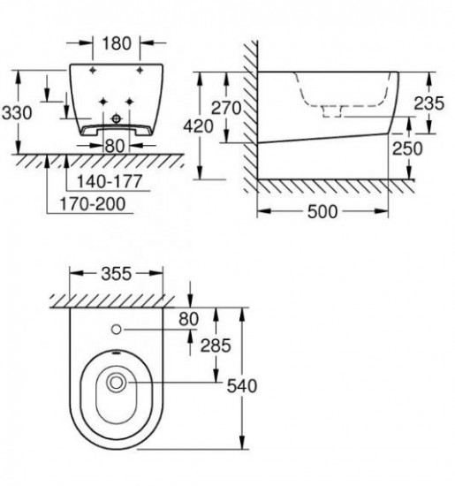 Біде підвісне Grohe Essense 3957400H