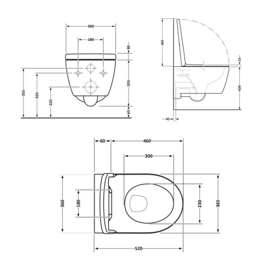 Унітаз підвісний Qtap Swan Soft-close QT16335178W