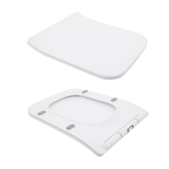 Унітаз-компакт Qtap Crow безободковий з сидінням Soft-close QT05222170W