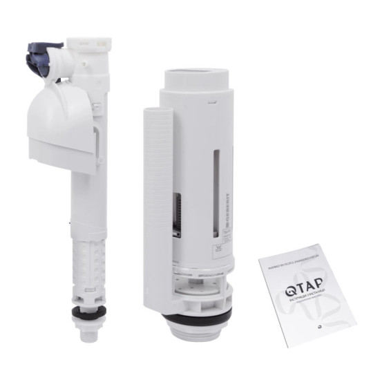 Унітаз-компакт Qtap Crow безободковий з сидінням Soft-close QT05222170W