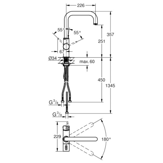 Кухонний змішувач Grohe Blue 31303000