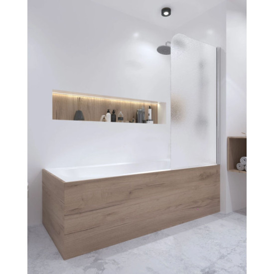 Шторка для ванни Qtap Standard CRM407513APR скло Pear 6 мм, 75х140 см, права