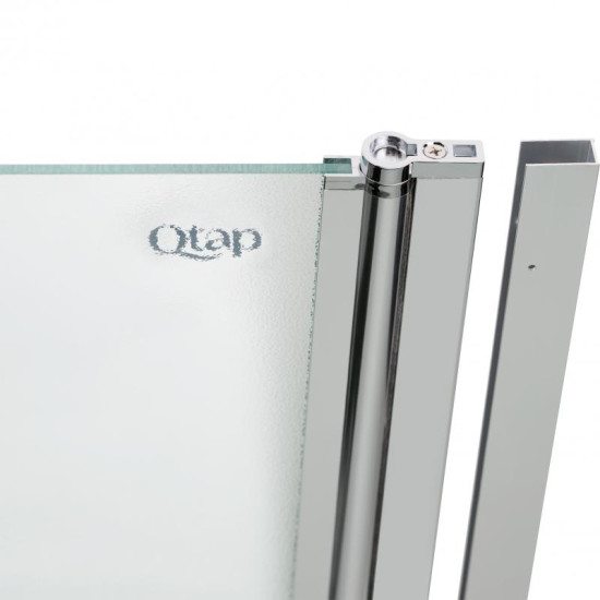 Шторка для ванны Qtap Standard CRM407513APR стекло Pear 6 мм, 75х130 см, правая (STDCRM407513APR)