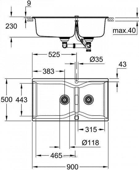 Кухонная мойка Grohe K700 31658AT0