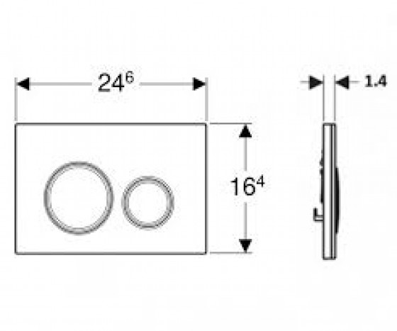 Панель смыва Geberit Sigma20 115.882.16.1