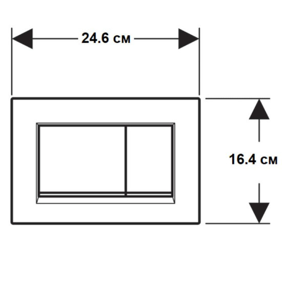 Панель змиву Geberit Sigma30 115.883.DW.1
