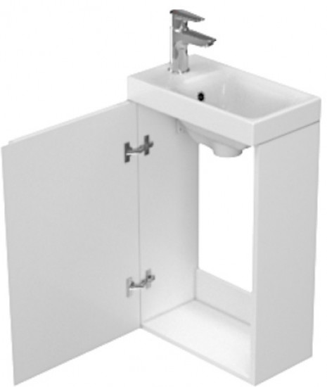 Тумба с умывальником Cersanit Moduo 40 S801-217 СЕТ B09 серая