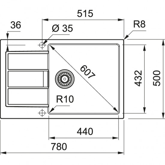Кухонна мийка Franke S2D 611-78 XL белый (143.0621.338)