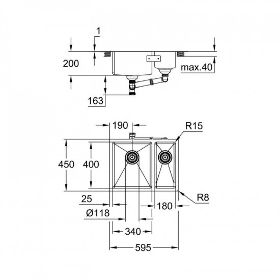 Кухонная мойка Grohe Sink K700 31577SD1
