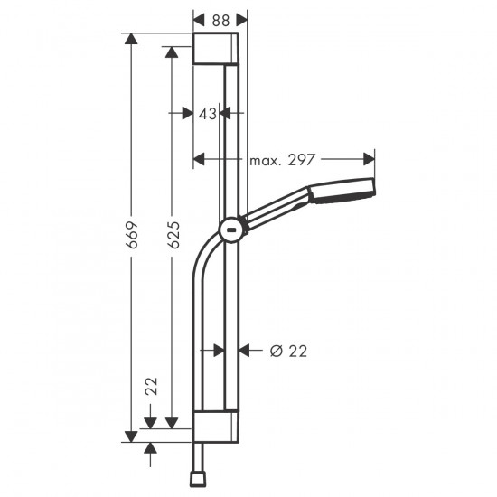 Душовий гарнітур Hansgrohe PULSIFY SELECT (24160000)