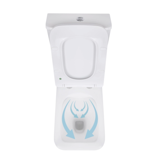 Унітаз-компакт Qtap Kalao безободковий з сидінням Soft-close QT08221213AW