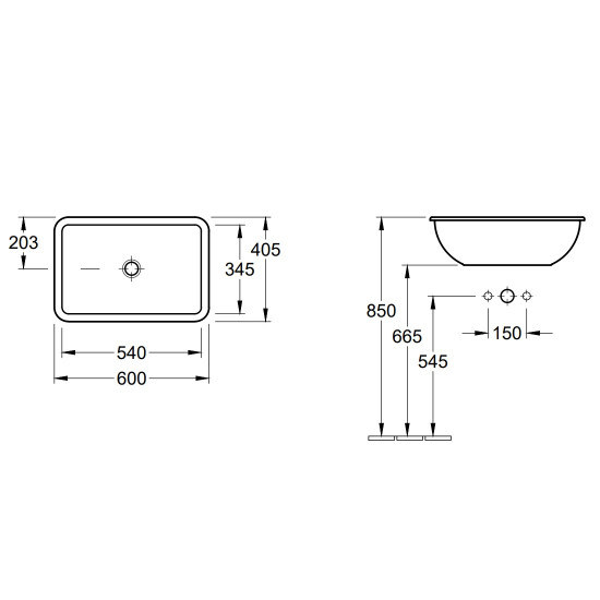 Раковина Villeroy&Boch Loop&Friends 61450001