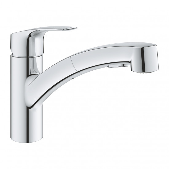 Кухонний змішувач з висувним виливом Grohe Eurosmart 30305001