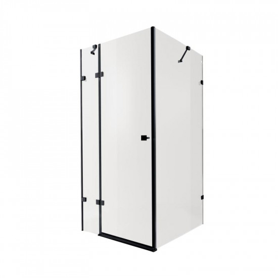 Душова кабіна Qtap Capricorn BLA1099SC6 90x90 см, скло Clear 6 мм, покриття CalcLess без піддону