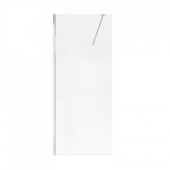 Душевая перегородка Qtap Walk-In Standard CRM209.C8 90х190 см, стекло Clear 8 мм, покрытие CalcLess