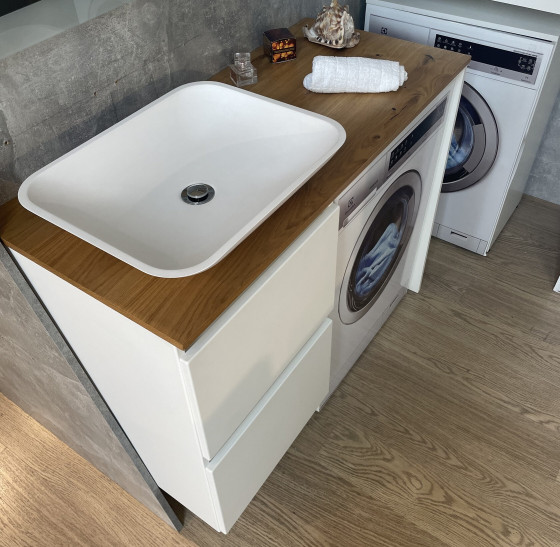 Тумба под умывальник Fancy Marble (Буль-Буль) Ali 1100 без боковой стойки