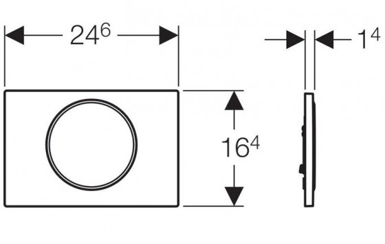 Панель смыва Geberit Sigma10 115.758.14.5