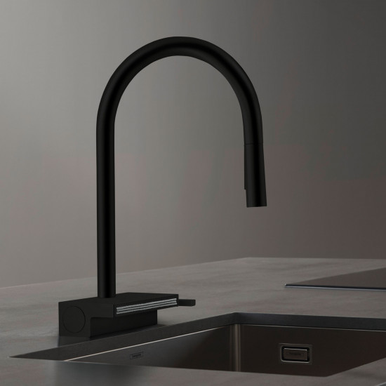 Кухонный смеситель с выдвижным изливом Hansgrohe Aquno Select 73831670