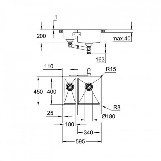 Кухонная мойка Grohe Sink K700U 31576SD1