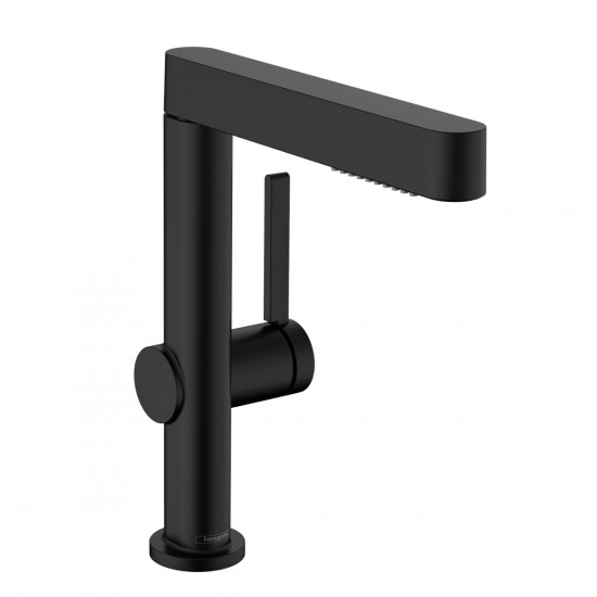 Смеситель для раковины Hansgrohe Finoris 76063670 черный матовый