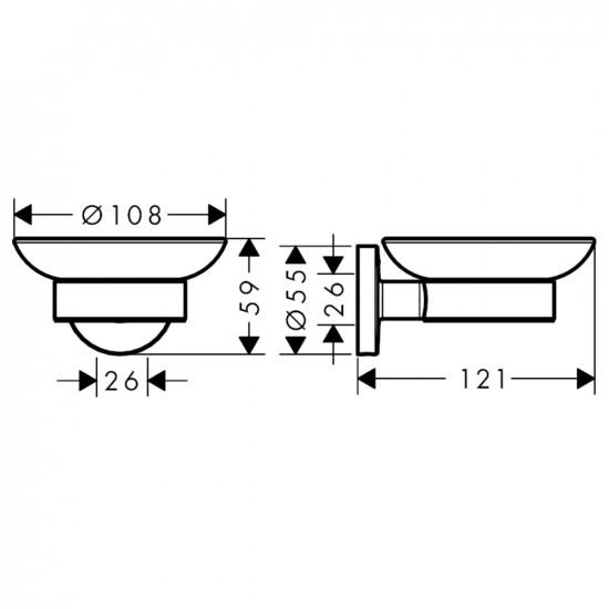 Мильниця Hansgrohe Logis 41715000