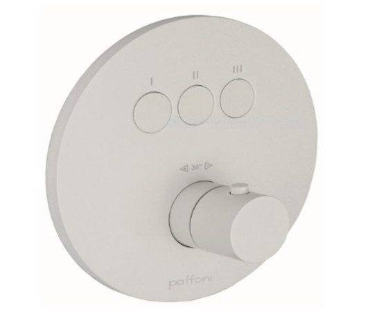 Термостат прихованого монтажу для душу Paffoni Compact box Bianco Opaco (CPT019BO)