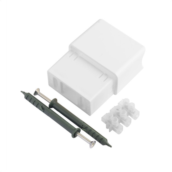 Комплект для скрытого подключения полотенцесушителя Navin белого цвета (24-122630-5030)