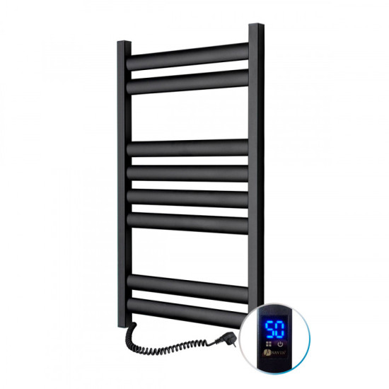 Рушникосушарка Navin Ellipse 500х800 Sensor 12-245153-5080 лівий (чорний муар)