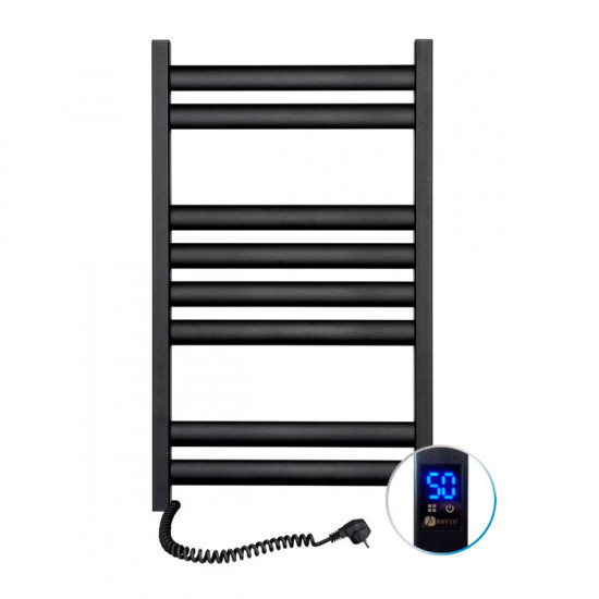 Рушникосушарка Navin Ellipse 500х800 Sensor 12-245153-5080 лівий (чорний муар)