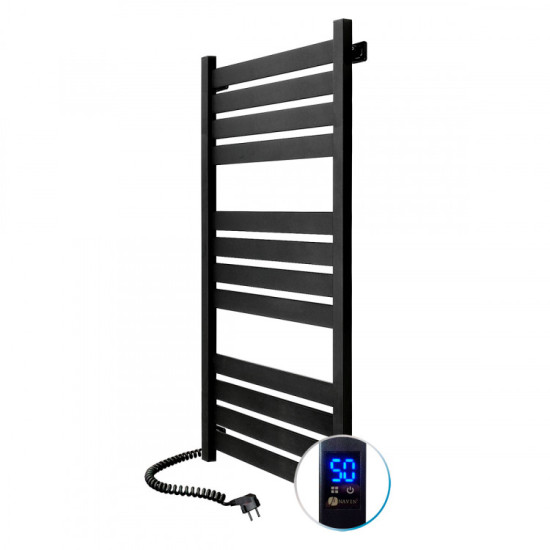 Рушникосушарка Navin Largo 500х1200 Sensor 12-244153-5012 лівий (чорний муар), таймер