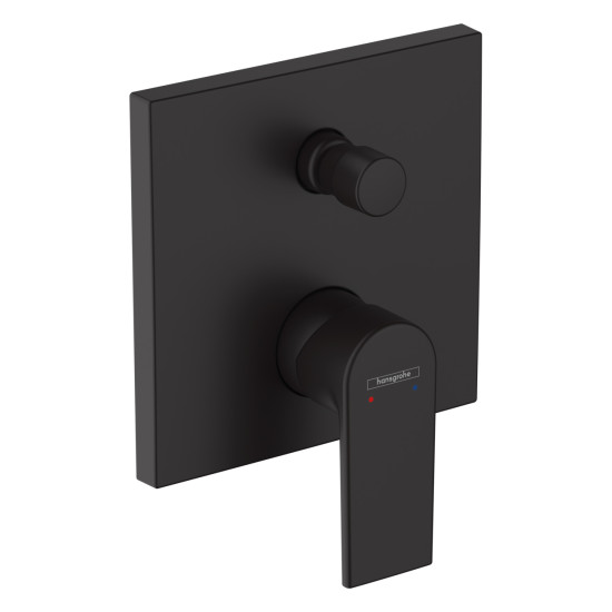 Змішувач прихованого монтажу для душу Hansgrohe Vernis Shape 71468670 чорний матовий