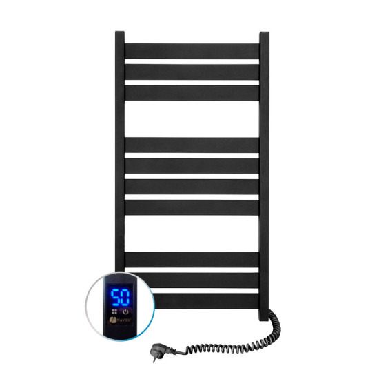 Рушникосушарка Navin Largo 500х1000 Sensor 12-244053-5010 правий, таймер, чорний муар