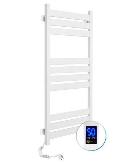Полотенцесушитель Navin Largo 500х1000 Sensor 12-844153-5010 левый, таймер, белый бархат