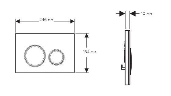 Панель смыва Geberit Sigma21 115.652.SJ.1