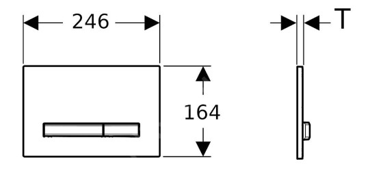 Панель змиву Geberit Sigma50 115.671.DW.2