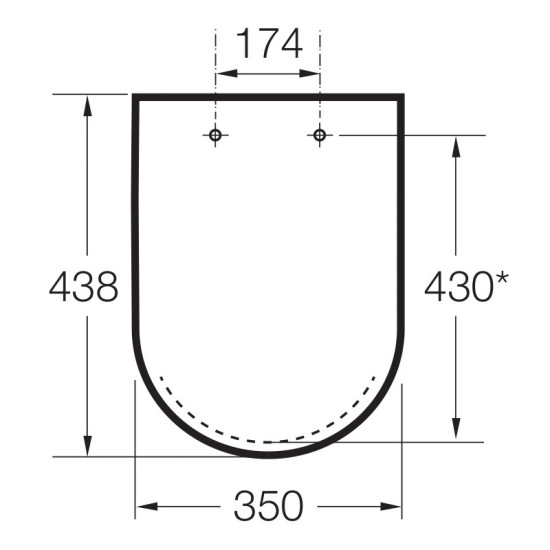 Кришка + сидіння Roca Debba A8019D2005