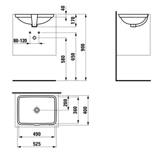 Раковина Laufen Pro H8119600001091