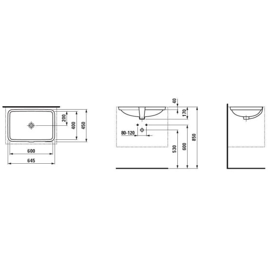 Раковина Laufen Pro S H8119690001091