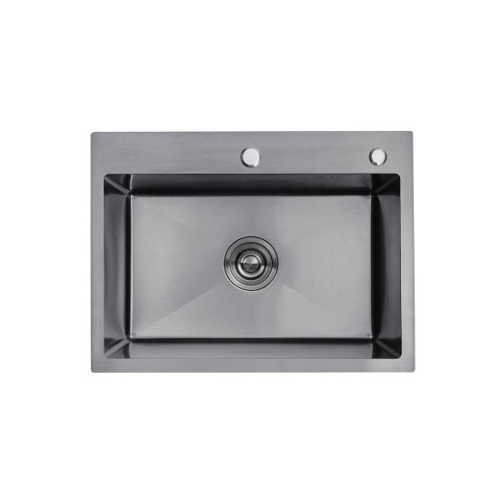 Кухонна мийка Kroner KRP PVD Schwarze-5843HM (CV022794)