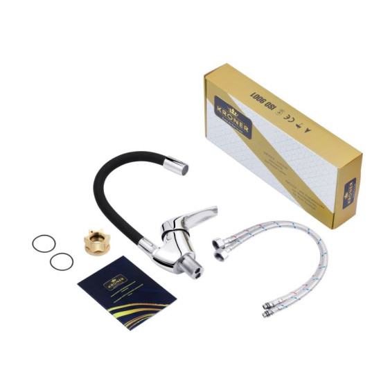 Кухонный смеситель Kroner KRM Odra-C032BLK (CV021167)