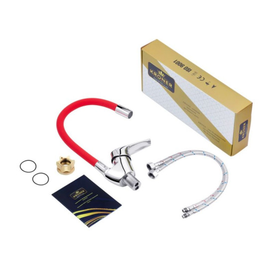 Кухонный смеситель Kroner KRM Odra-C032RED (CV021172)
